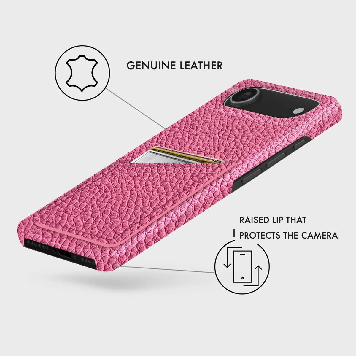 iPhone 17 Air Leather Case — Ashe Handle Cardholder