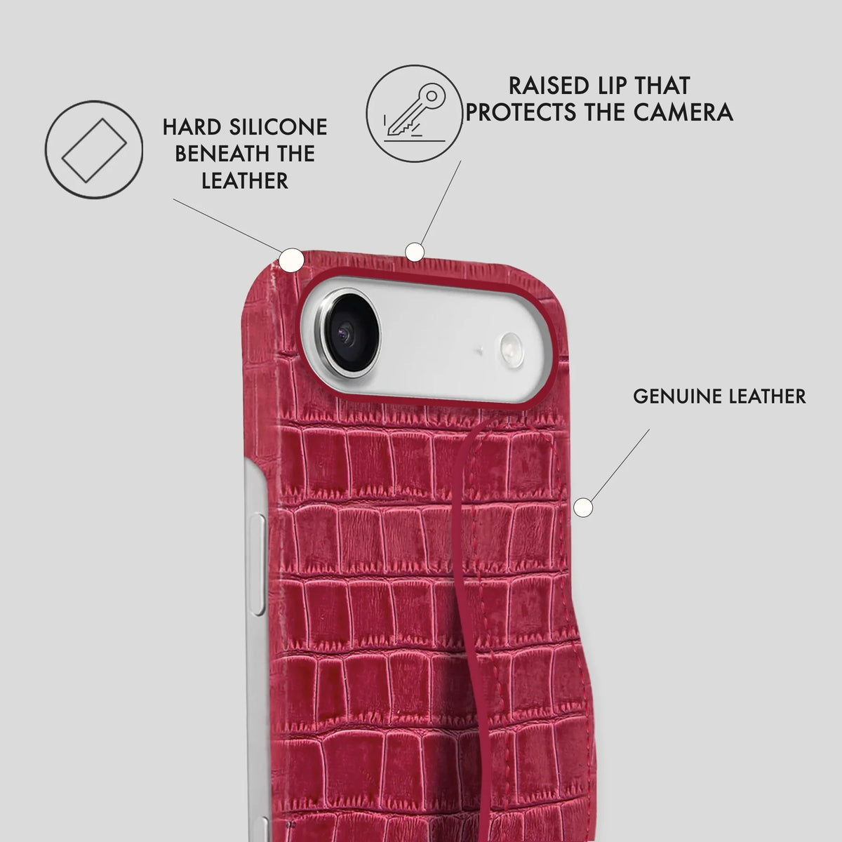 iPhone 17 Air Leather Case — Vega Handle