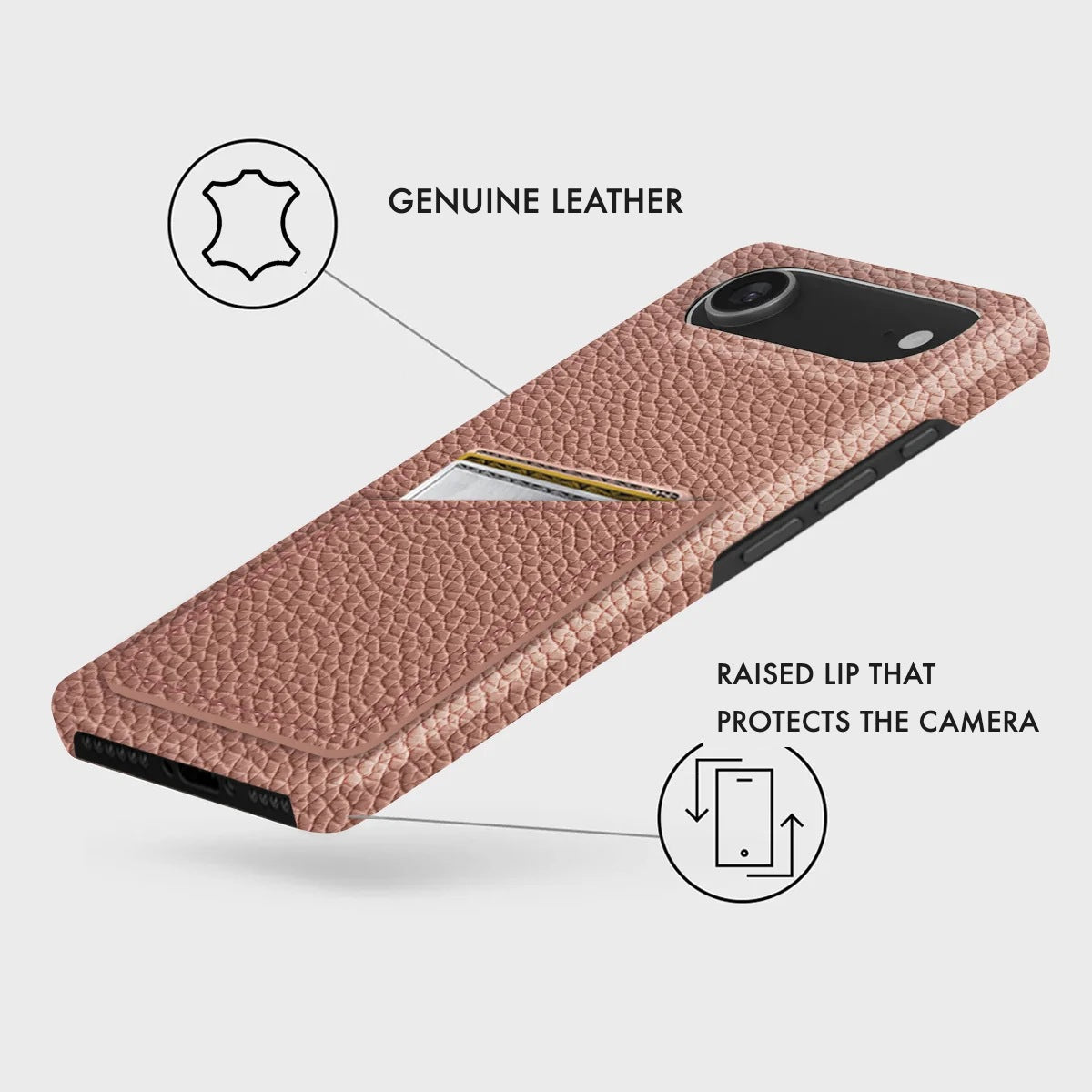 iPhone 17 Air Leather Case — Ashe Handle Cardholder