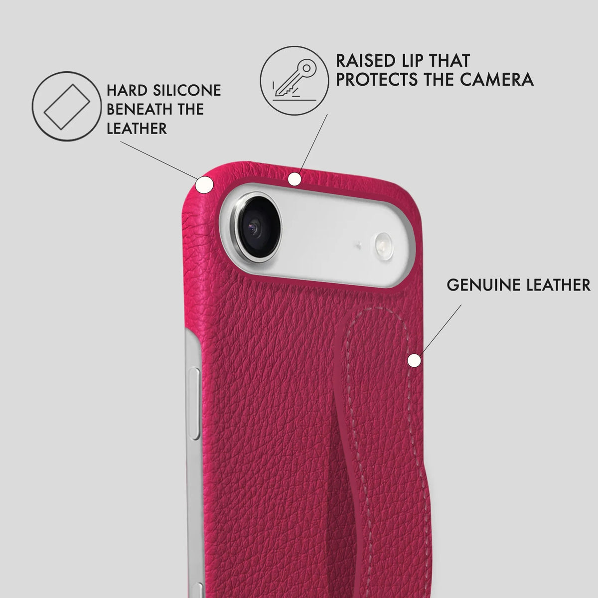 iPhone 17 Air Leather Case — Ashe Handle