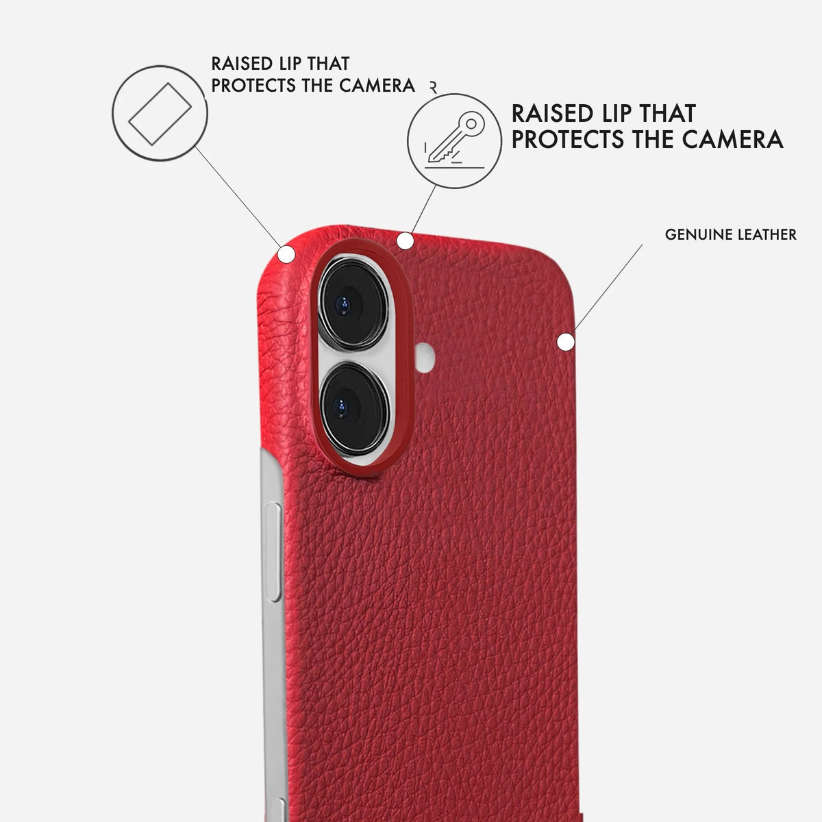 iPhone 17 Leather Case — Ashe