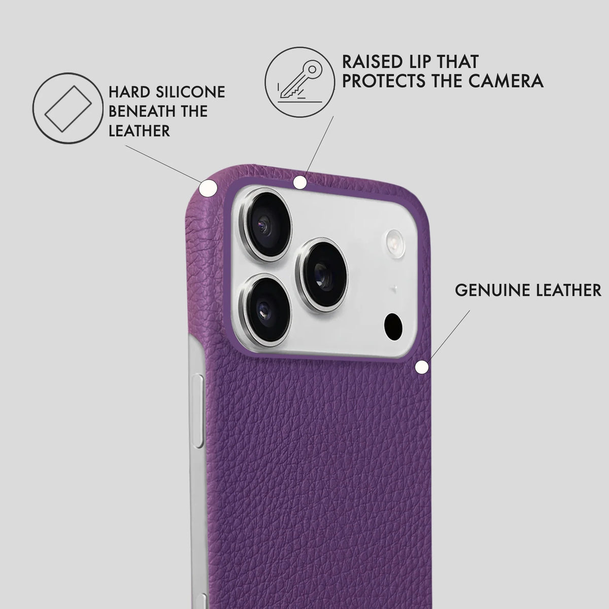 iPhone 17 Pro Max Leather Case — Ashe