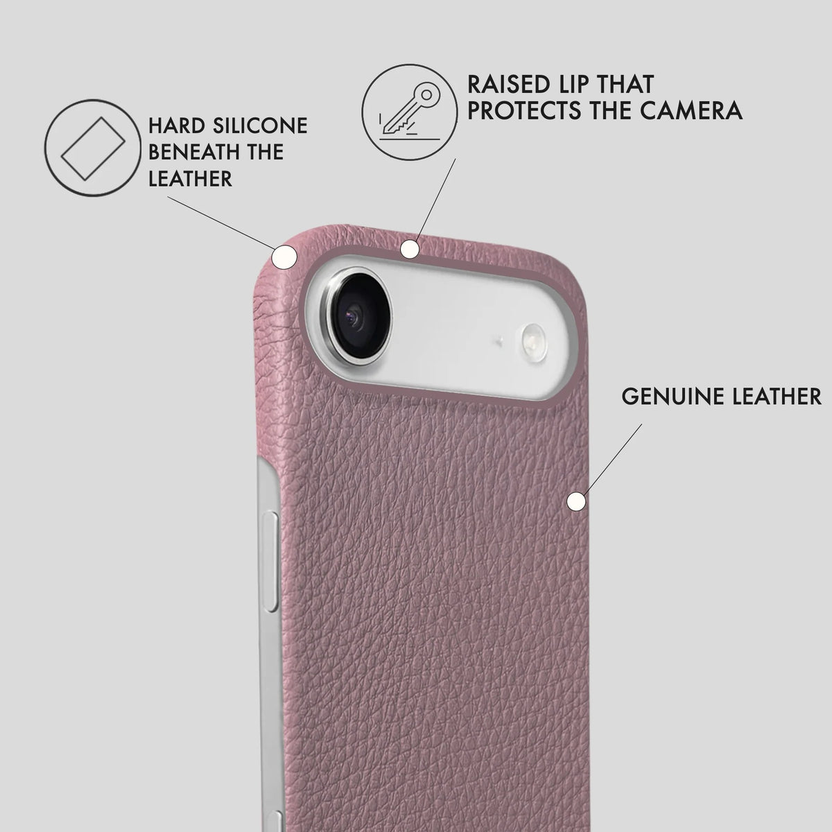 iPhone 17 Air Leather Case — Ashe