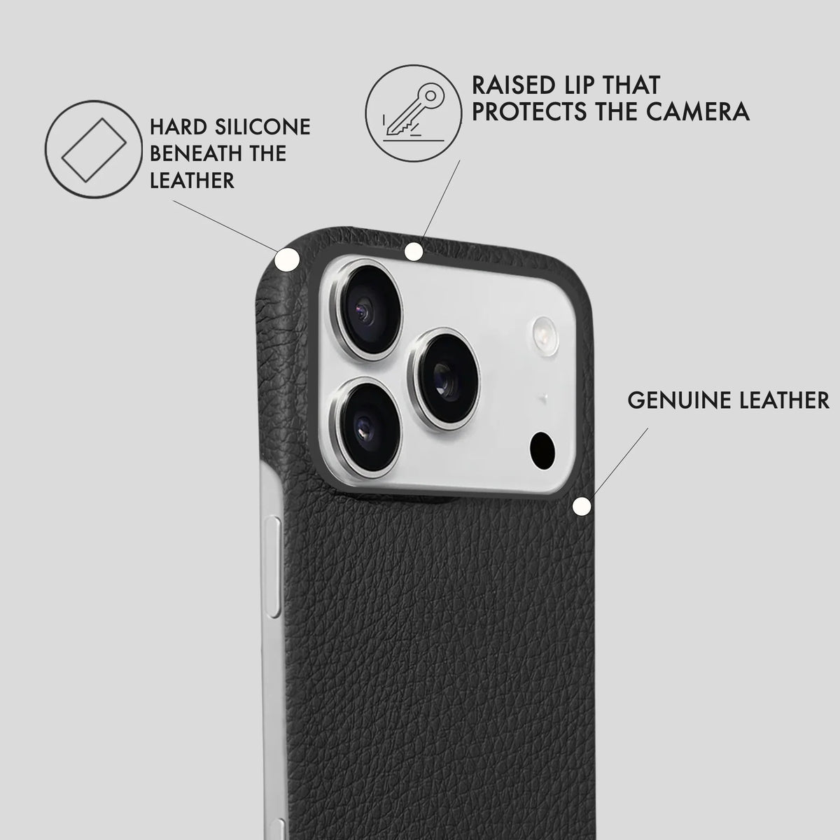 iPhone 17 Pro Max Leather Case — Ashe
