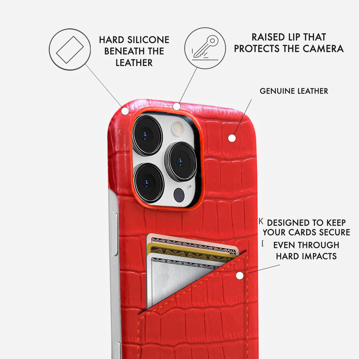 iPhone 16 Pro Max Leather Case — Vega Cardholder