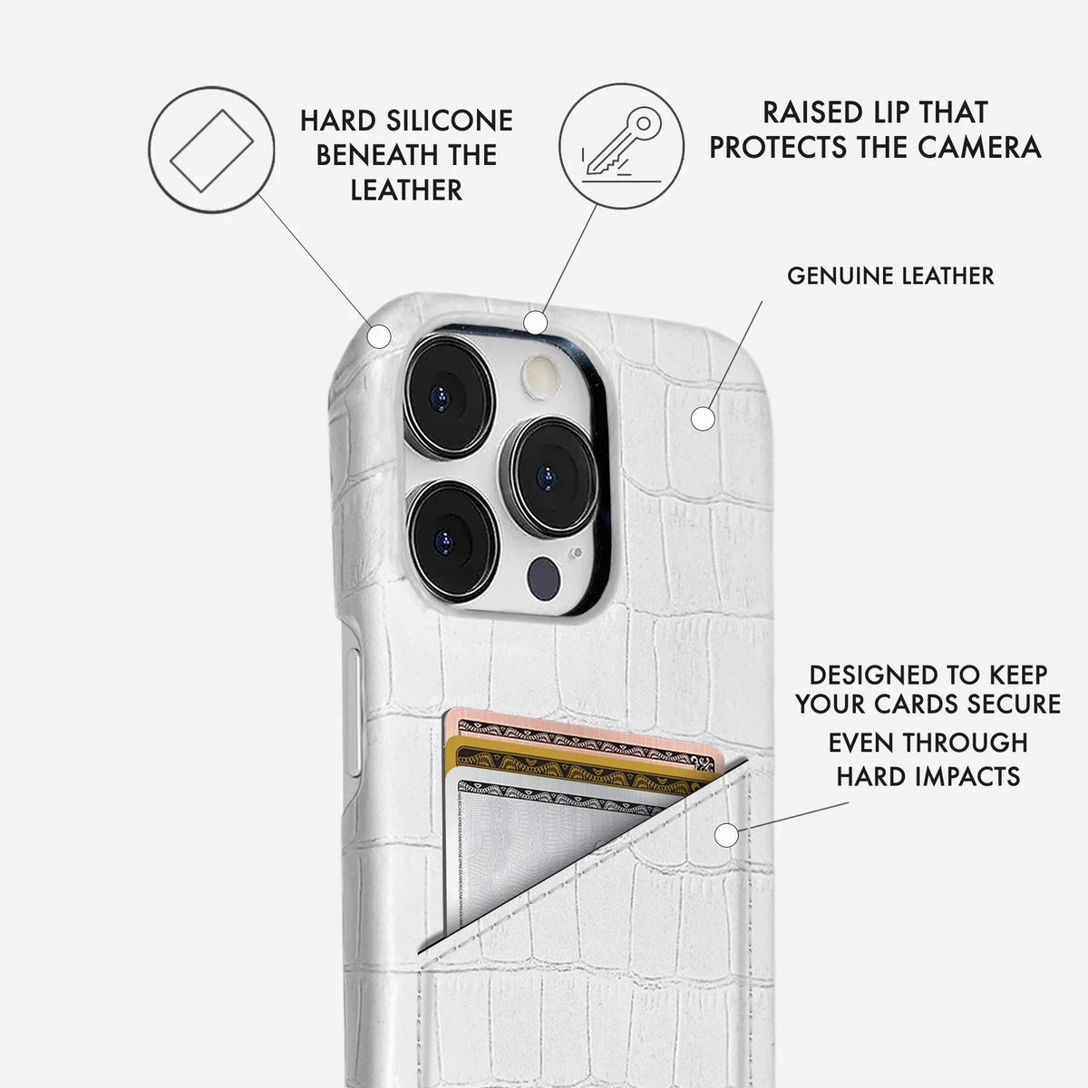 iPhone 16 Pro Max Leather Case — Vega Cardholder