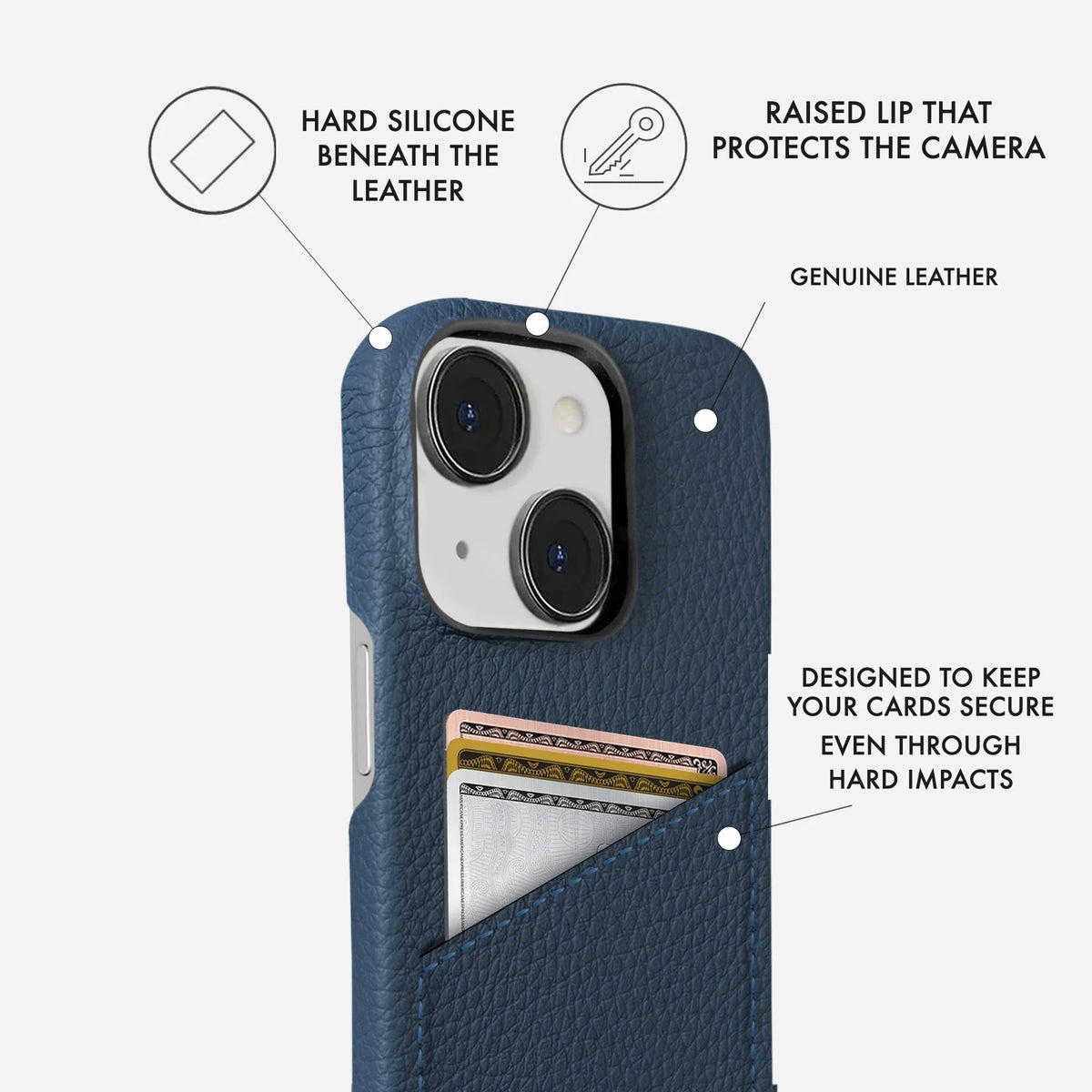 iPhone 17 Leather Case — Ashe Cardholder