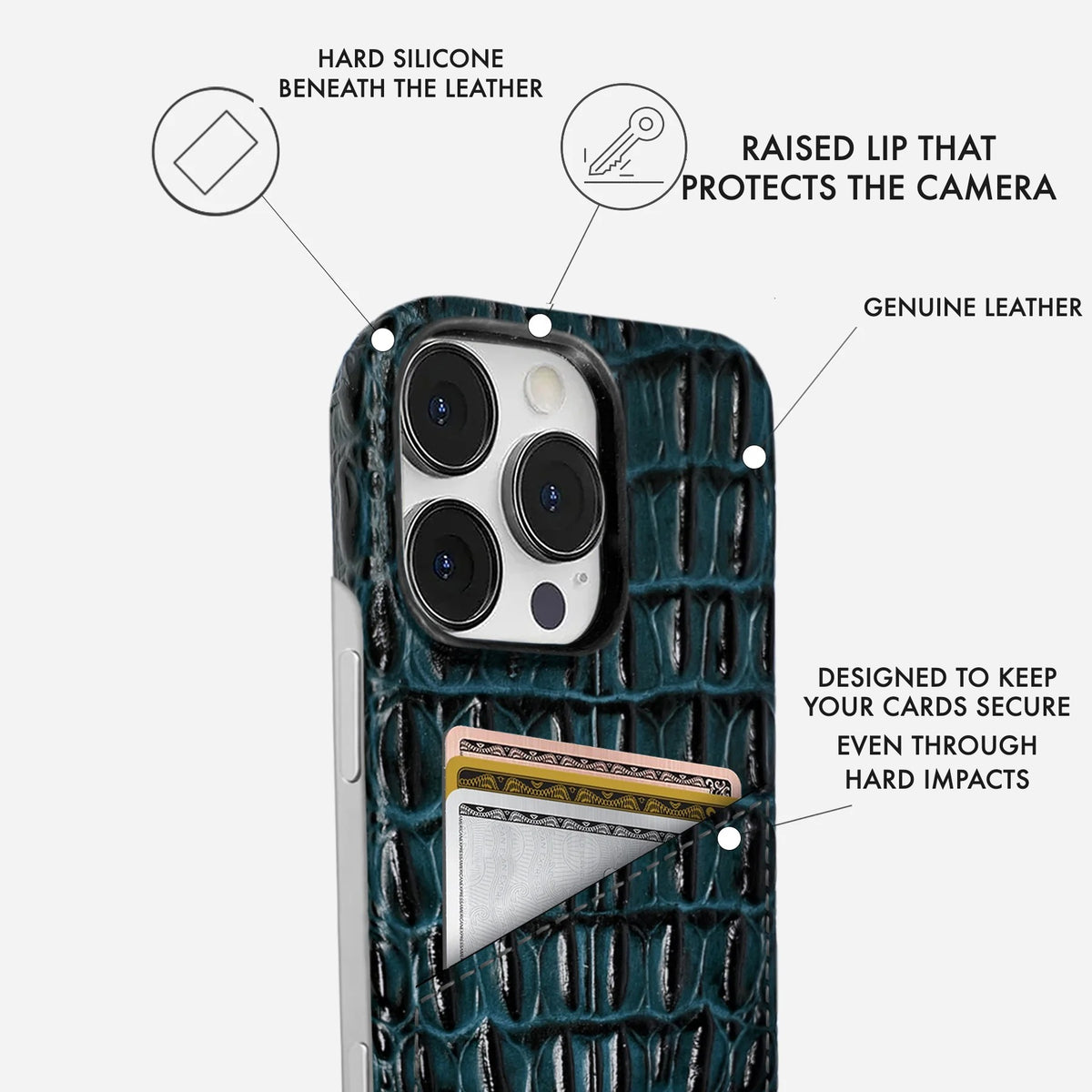 iPhone 16 Pro Max Leather Case — Titan Cardholder