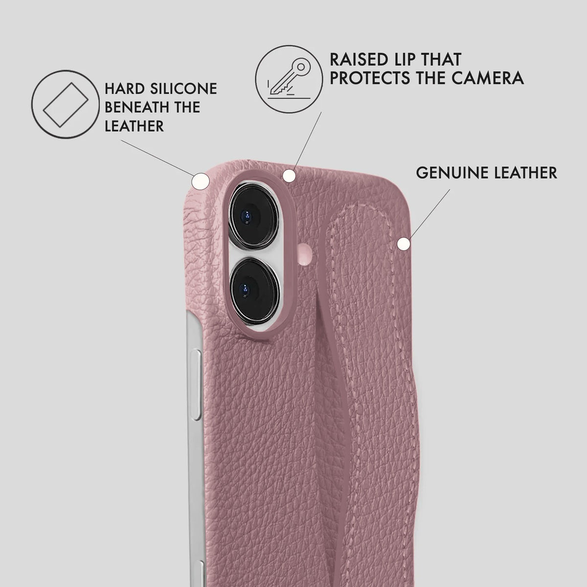 iPhone 16 Plus Leather Case — Ashe Handle