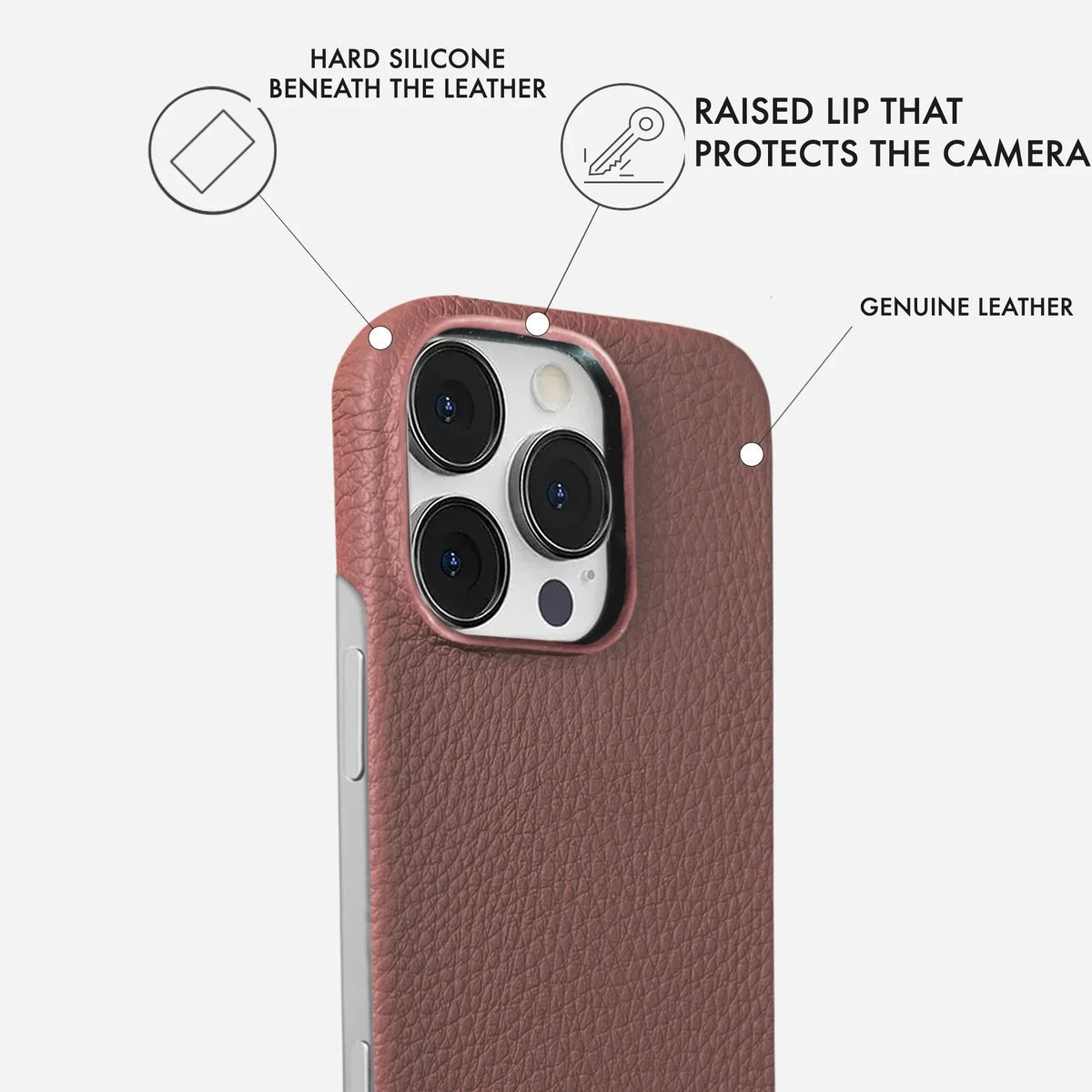 iPhone 16 Pro Max Leather Case — Ashe