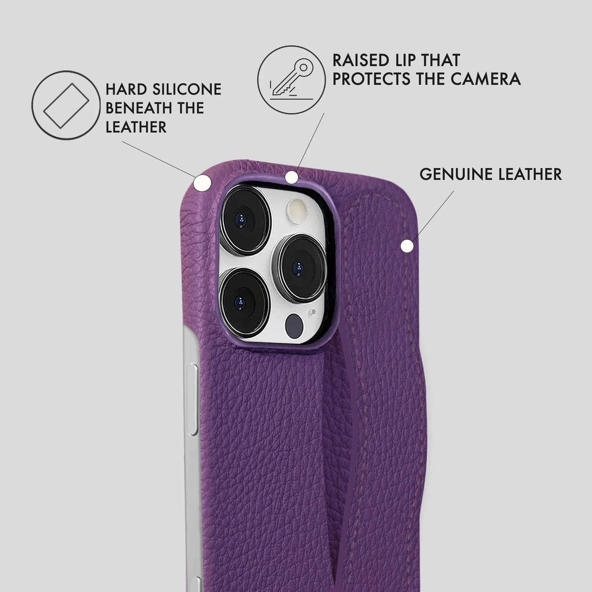 iPhone 16 Pro Leather Case — Ashe Handle