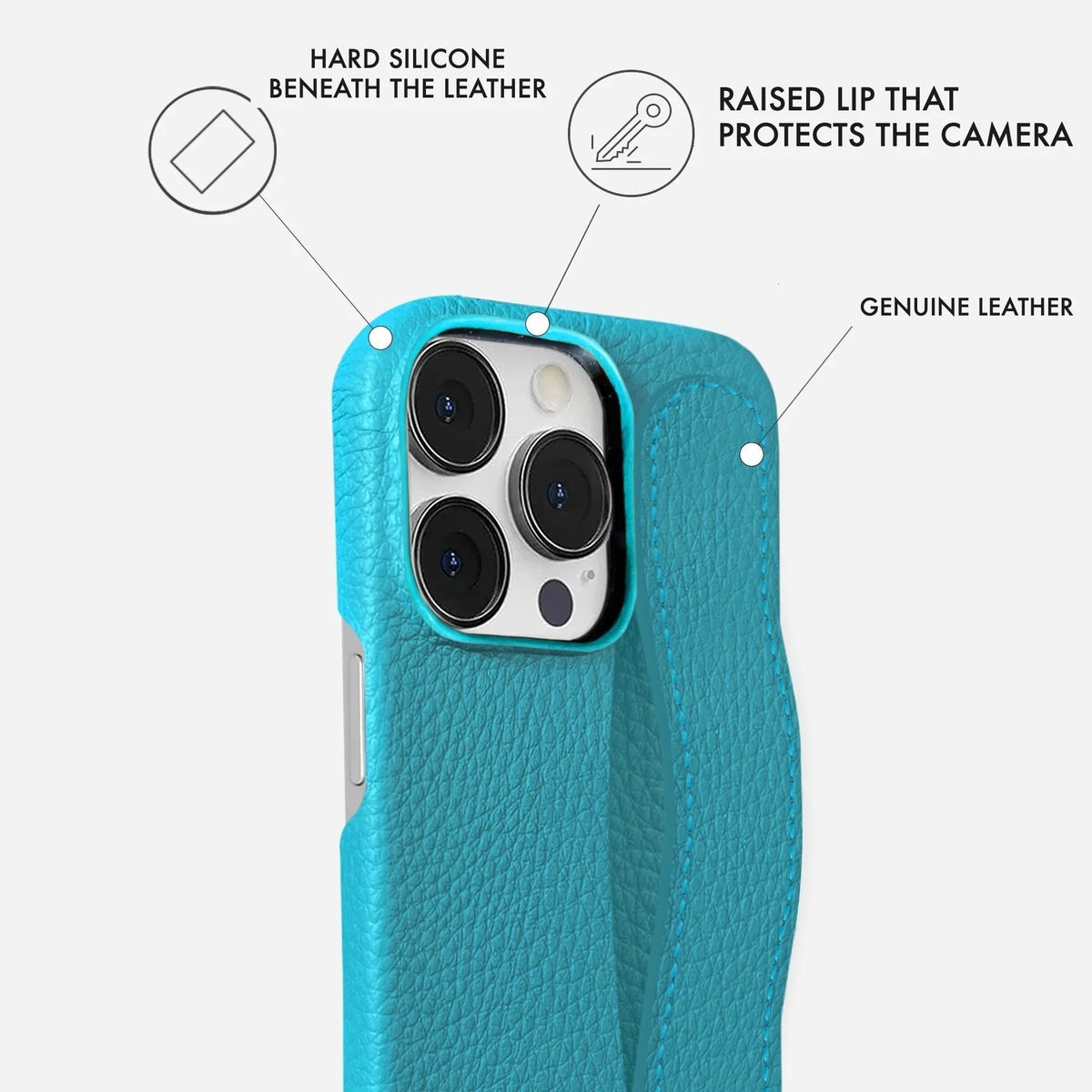 iPhone 15 Pro Leather Case — Ashe Handle