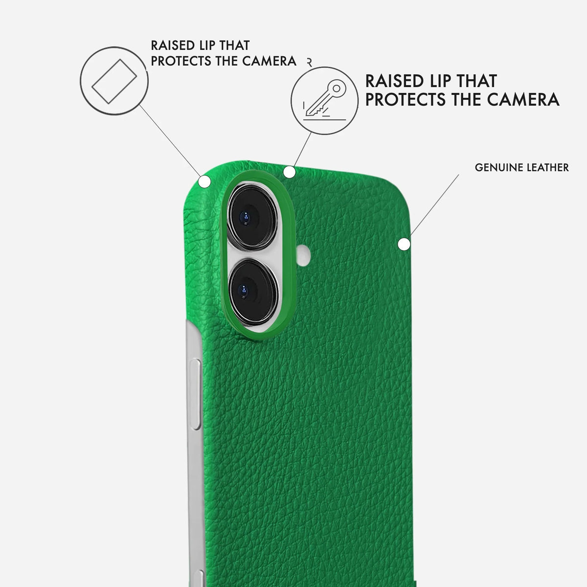 iPhone 17 Leather Case — Ashe