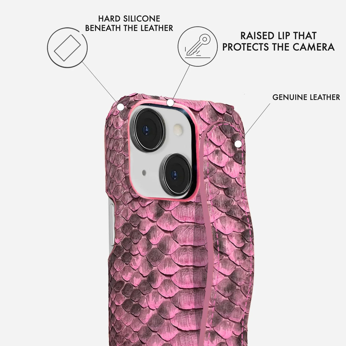 iPhone 15 Leather Case — Piton Handle