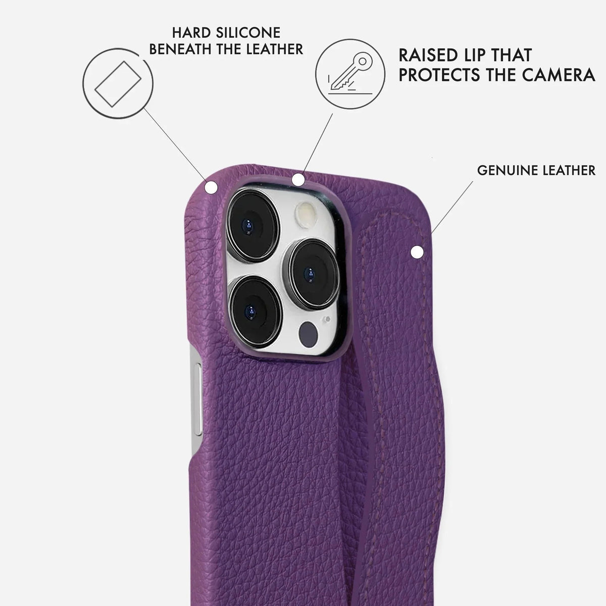 iPhone 15 Pro Leather Case — Ashe Handle