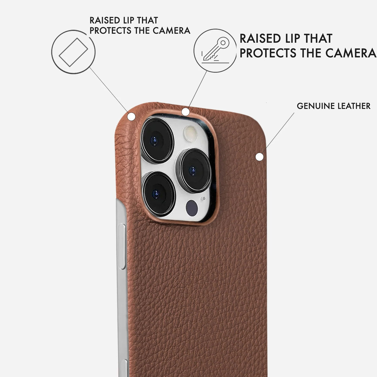 iPhone 16 Pro Leather Case — Ashe