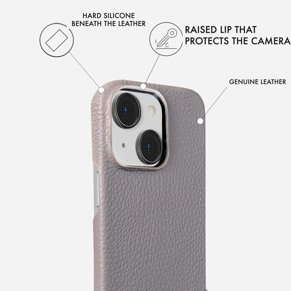 iPhone 14 Leather Case — Ashe