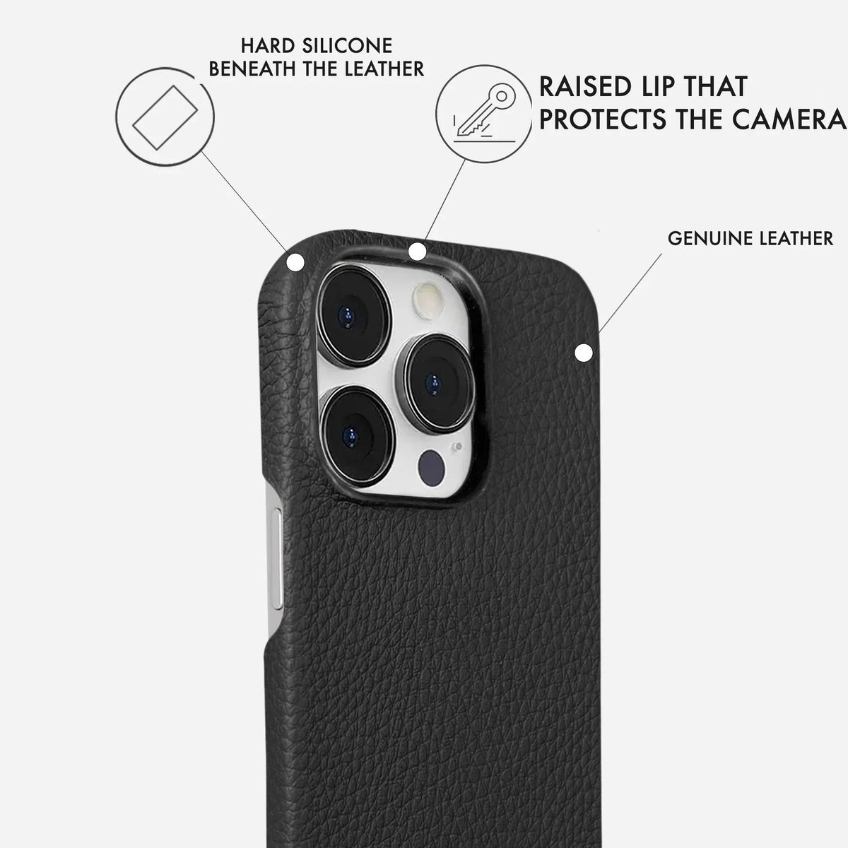 iPhone 16 Pro Leather Case — Ashe
