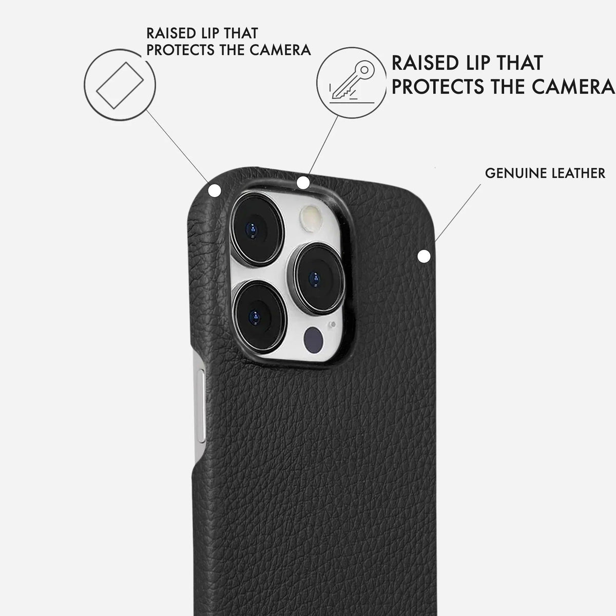 iPhone 16 Pro Leather Case — Ashe