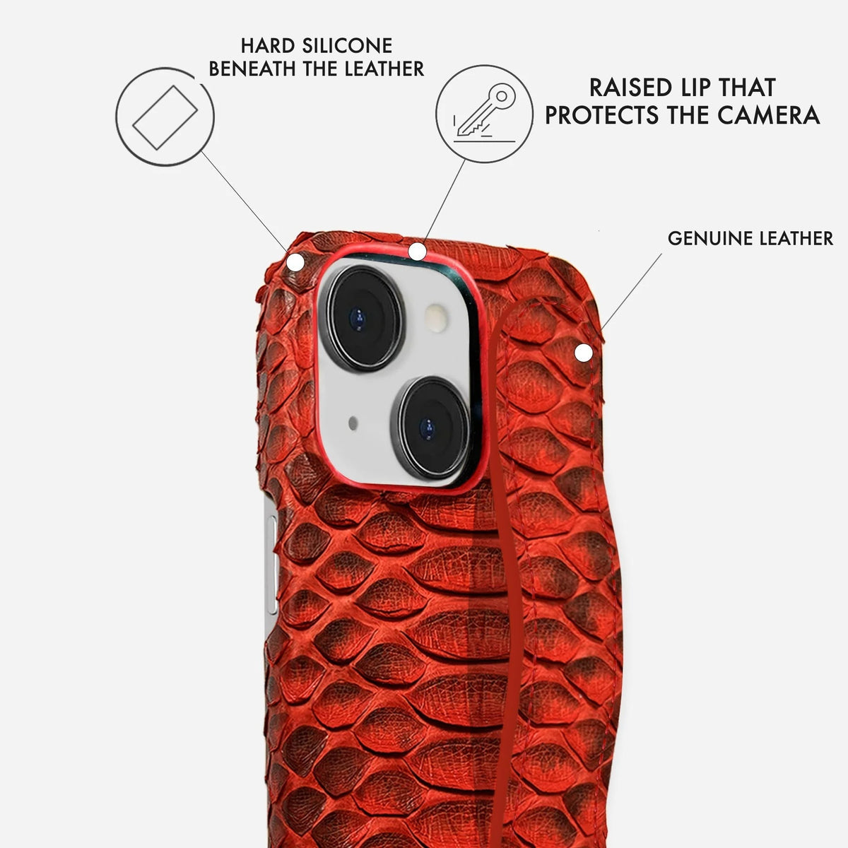 iPhone 14 Leather Case — Piton Handle
