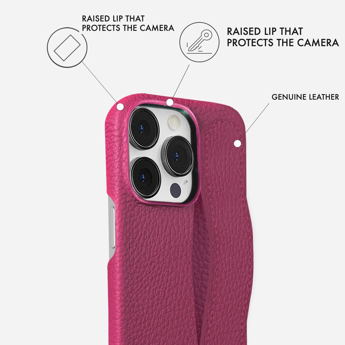 iPhone 15 Pro Leather Case — Ashe Handle