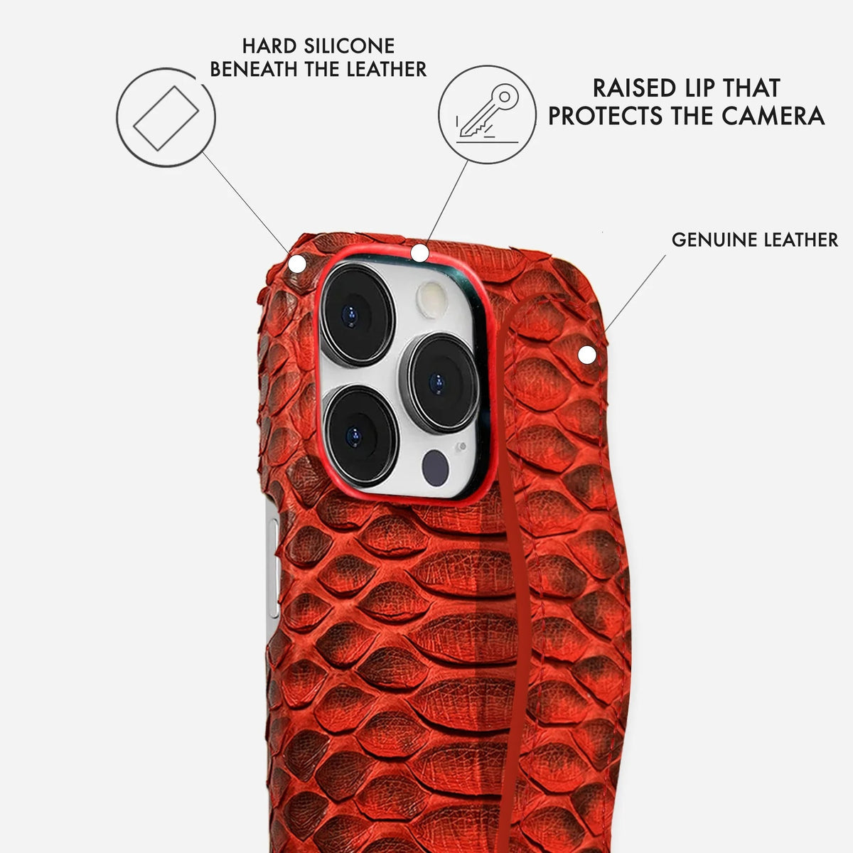 iPhone 14 Pro Max Leather Case — Piton Handle