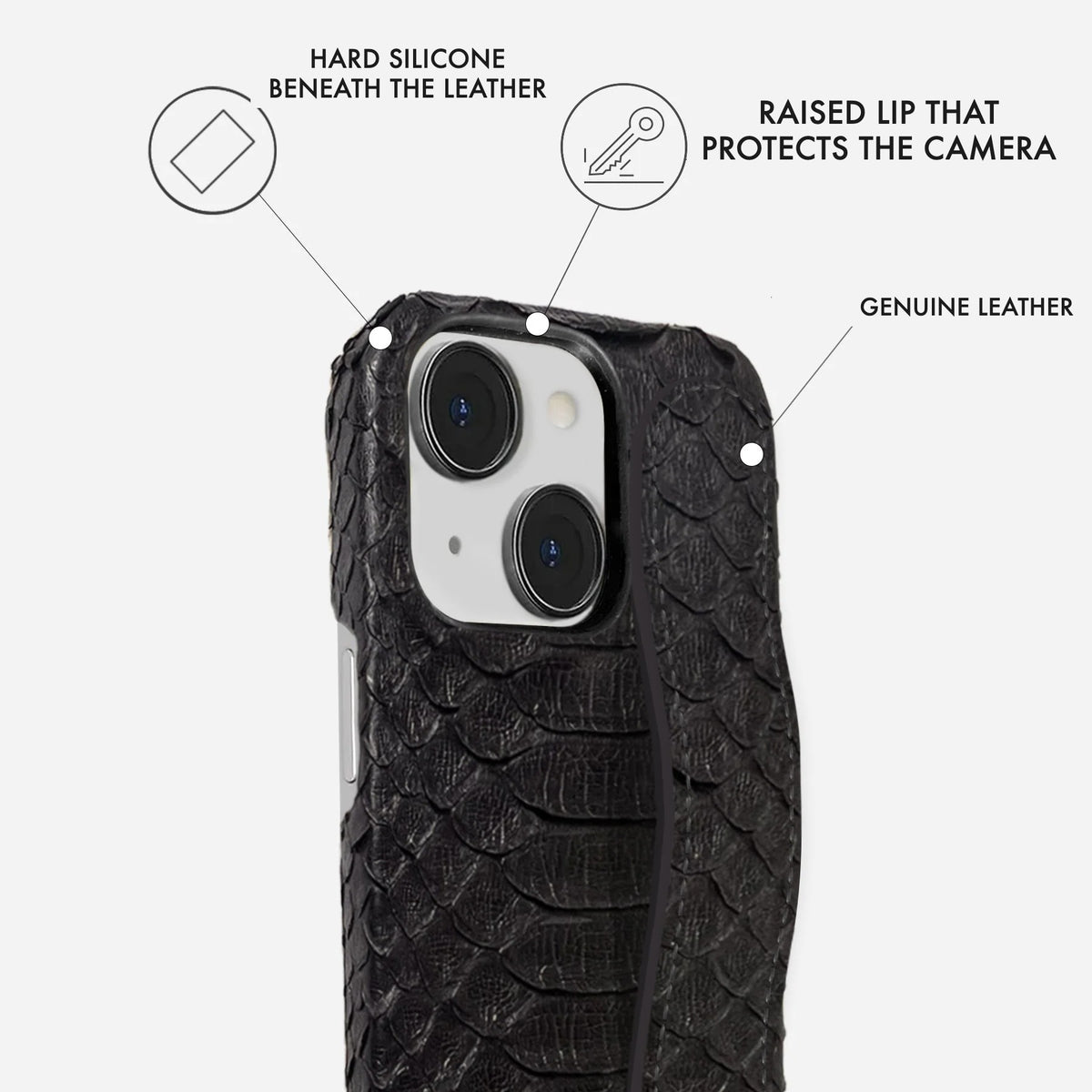 iPhone 14 Leather Case — Piton Handle