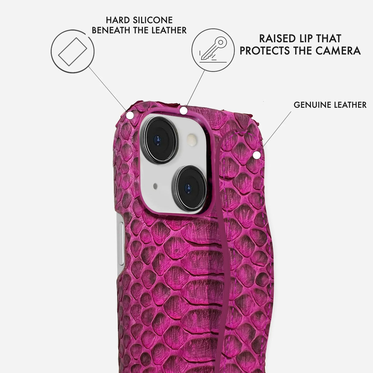 iPhone 15 Leather Case — Piton Handle