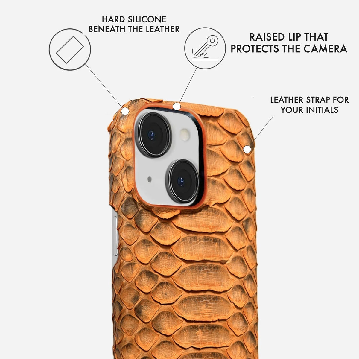 iPhone 15 Leather Case — Piton