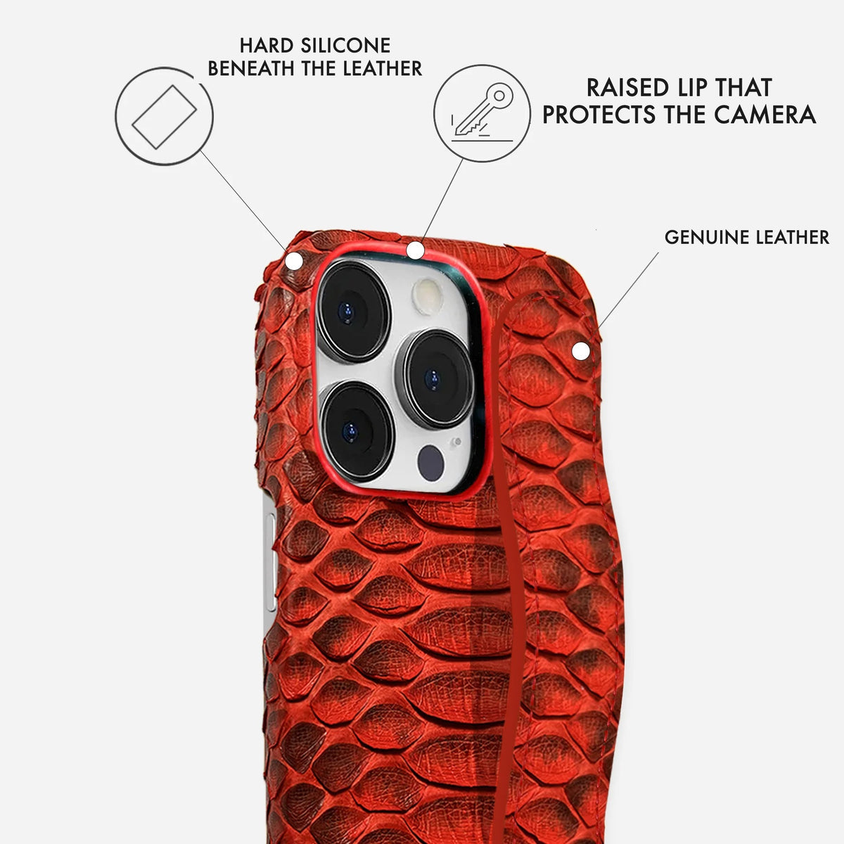 iPhone 13 Pro Leather Case — Piton Handle