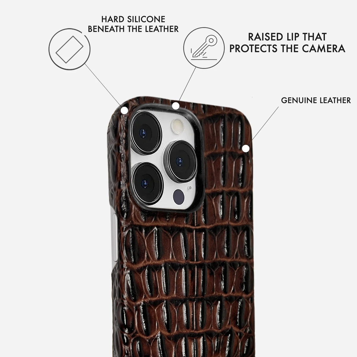 iPhone 14 Pro Max Leather Case — Titan