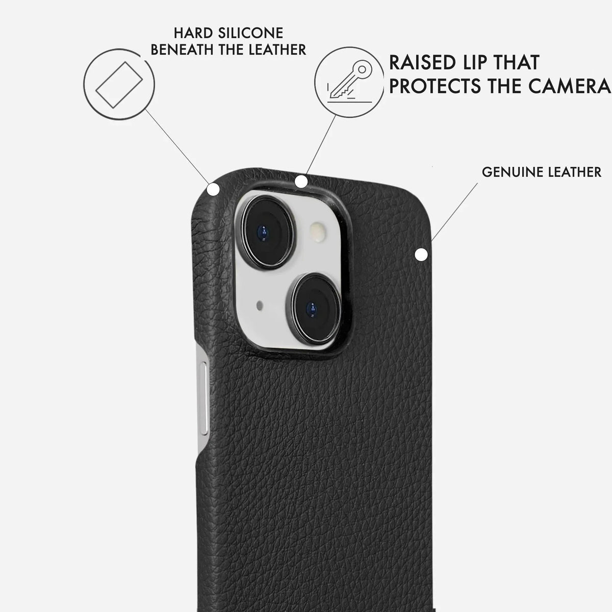 iPhone 14 Leather Case — Ashe
