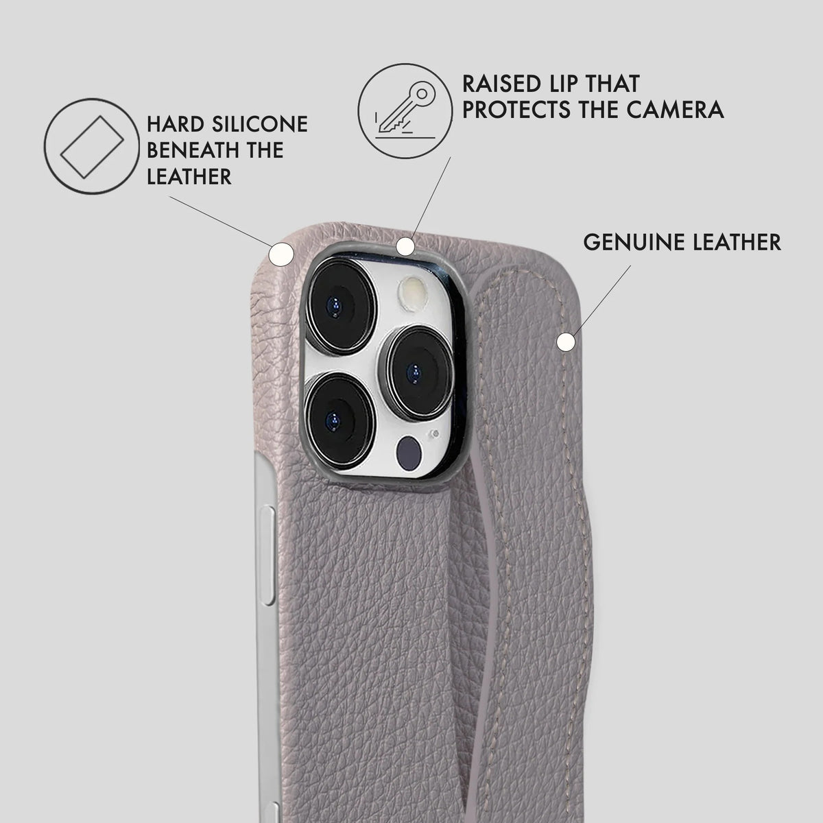 iPhone 16 Pro Leather Case — Ashe Handle