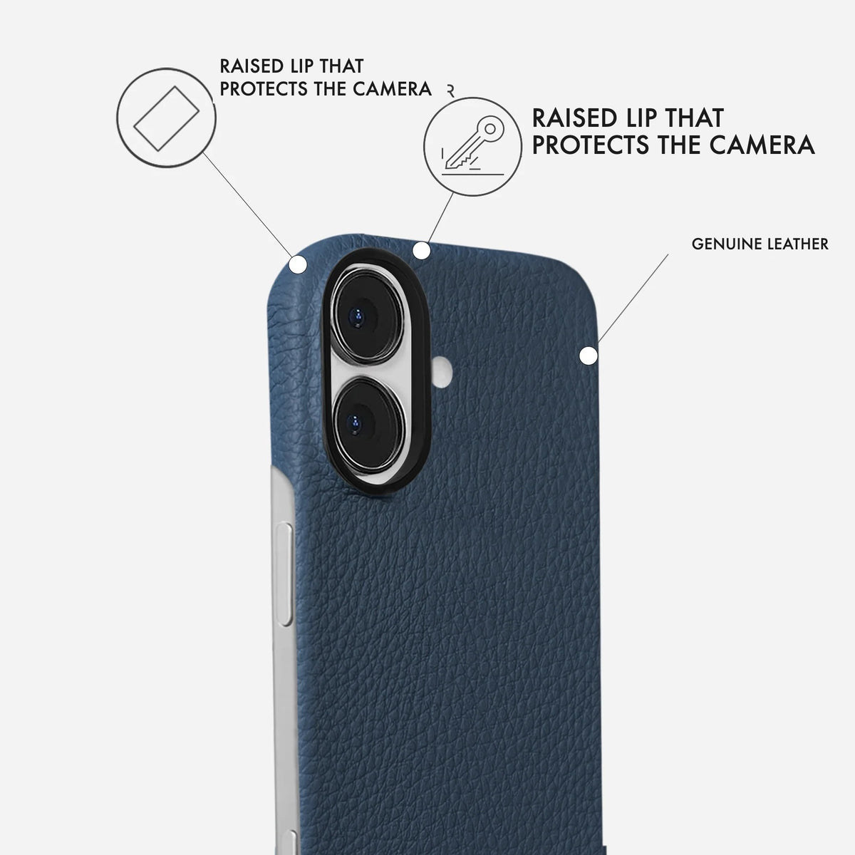 iPhone 17 Leather Case — Ashe