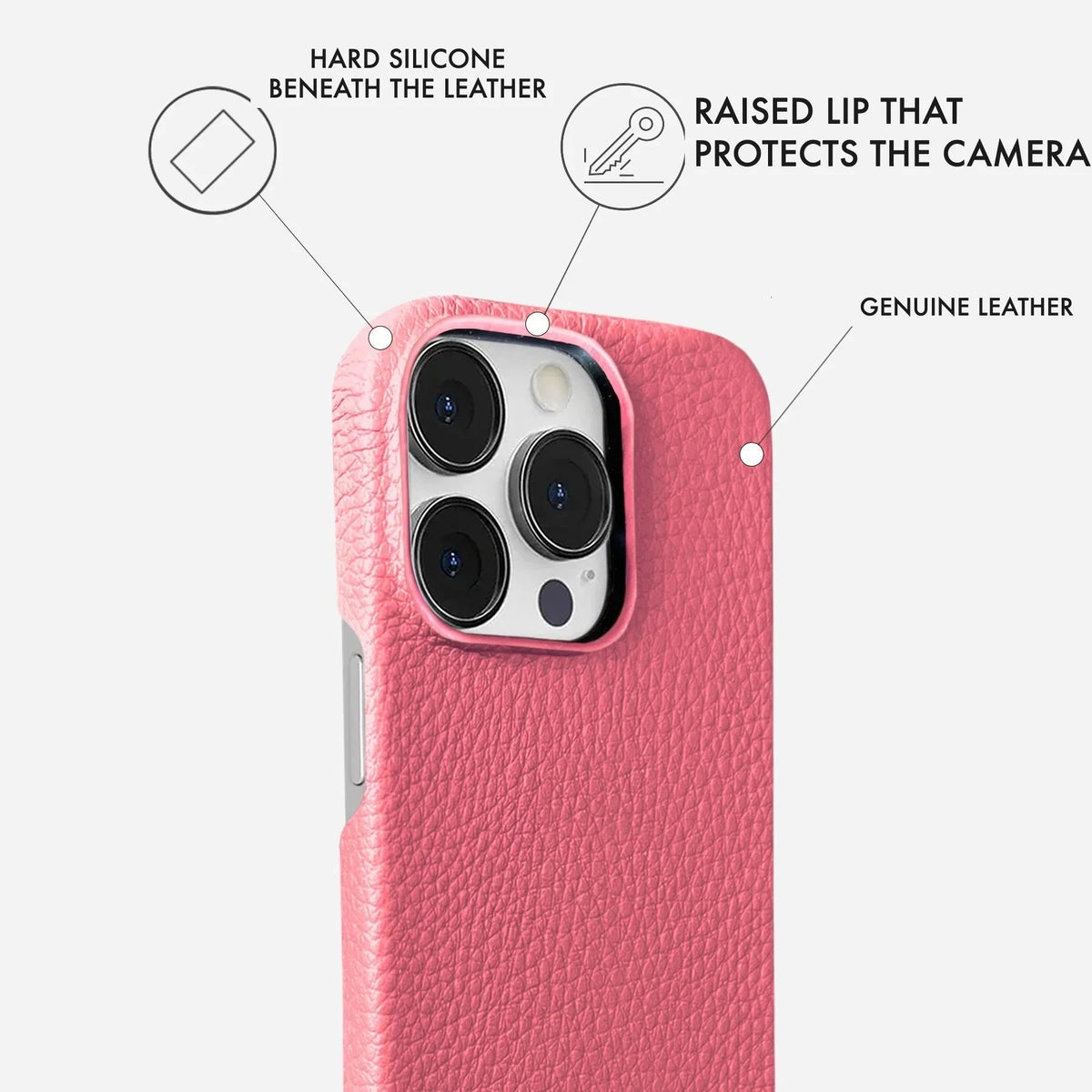 iPhone 15 Pro Leather Case — Ashe