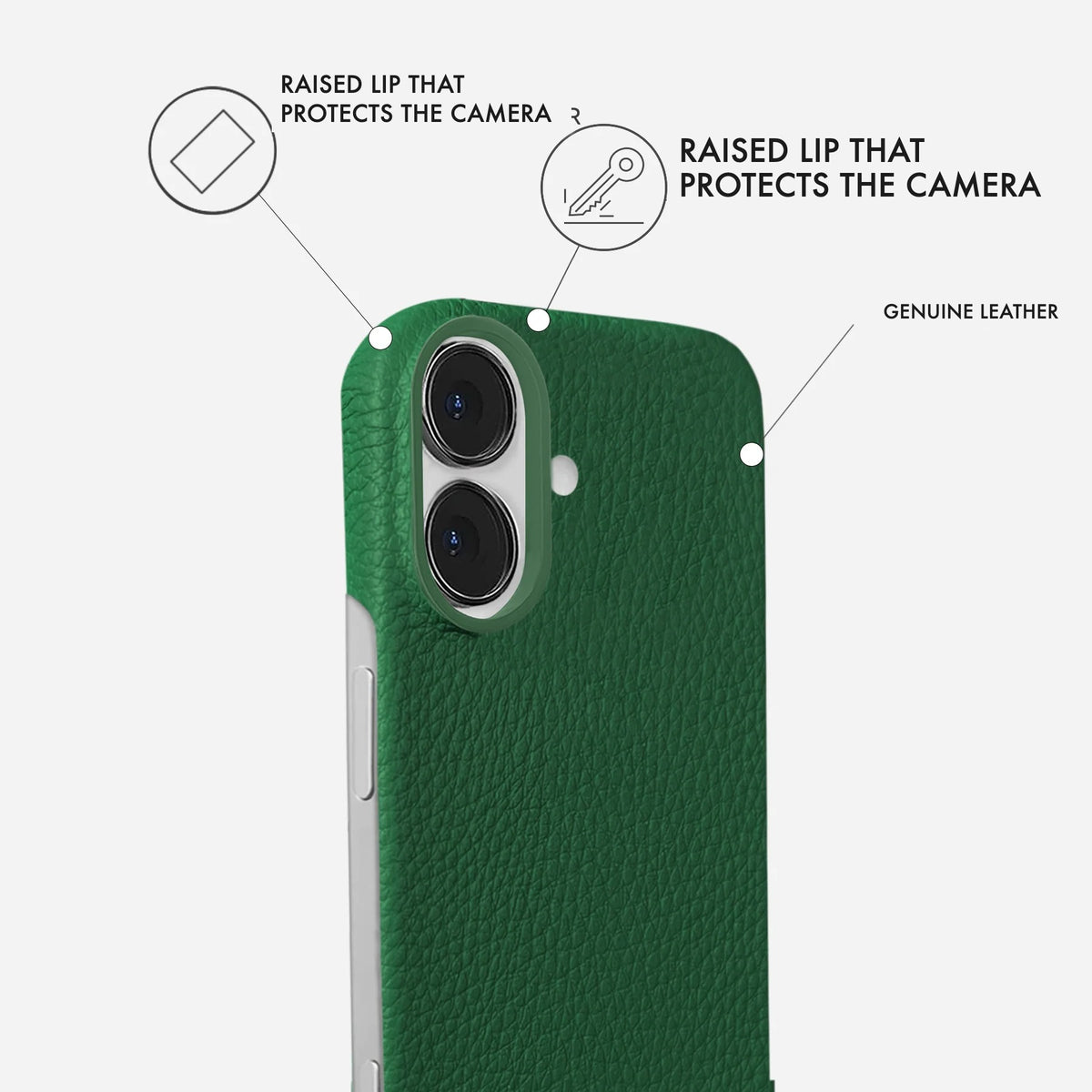 iPhone 17 Leather Case — Ashe