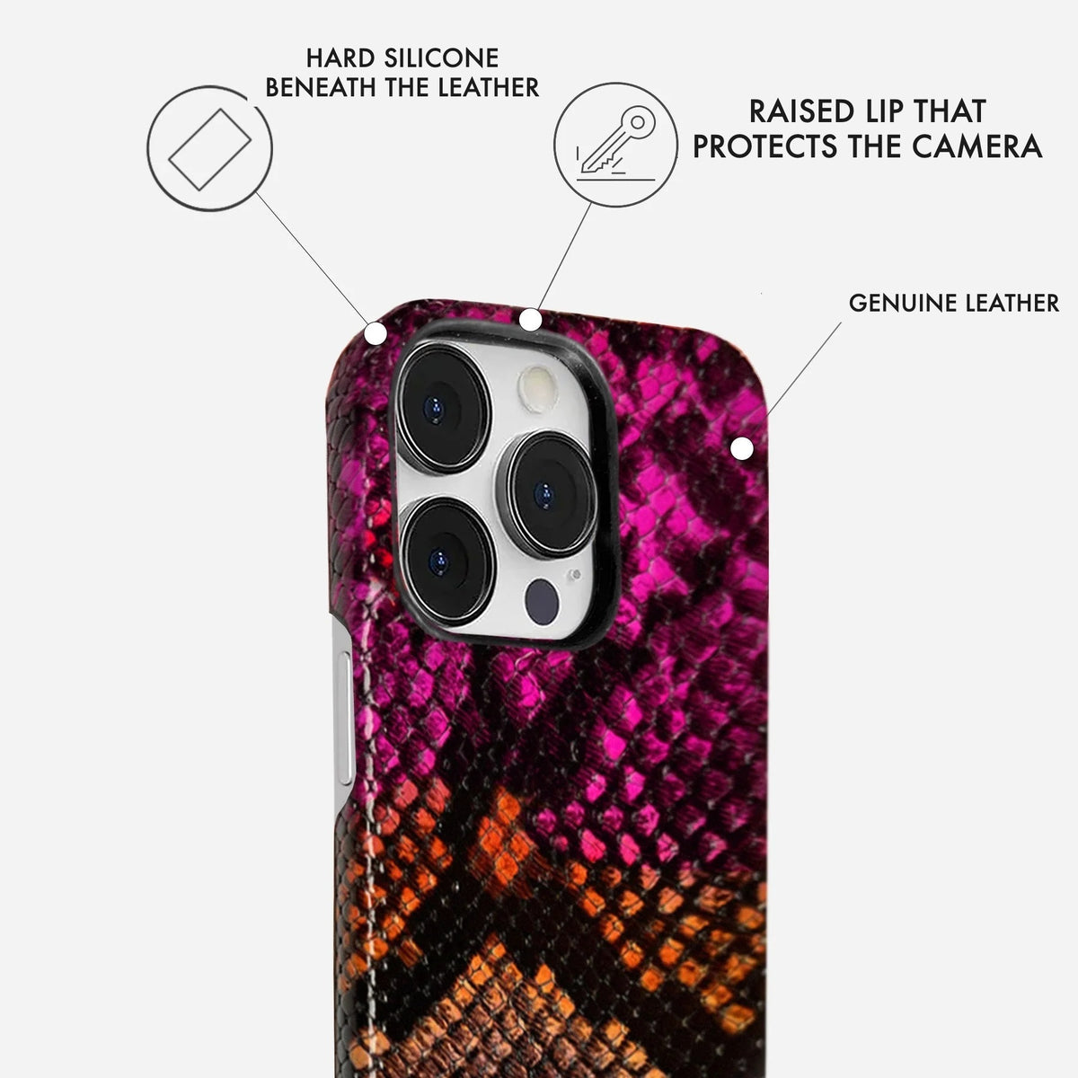 iPhone 15 Pro Leather Case — Elise