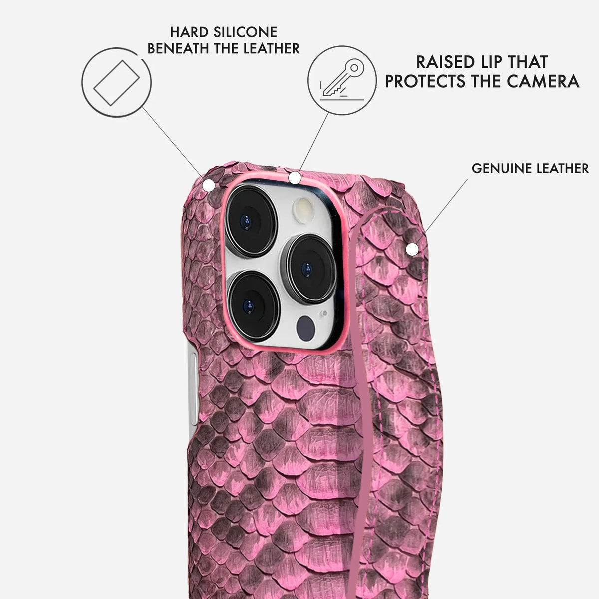 iPhone 13 Pro Max Leather Case — Piton Handle