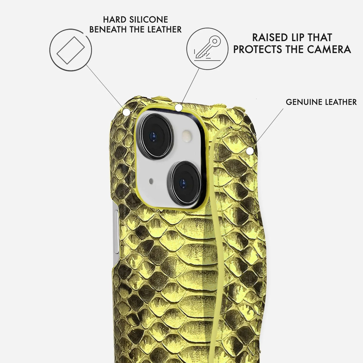iPhone 15 Leather Case — Piton Handle