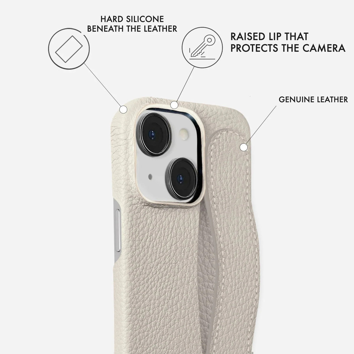 iPhone 15 Leather Case — Ashe Handle