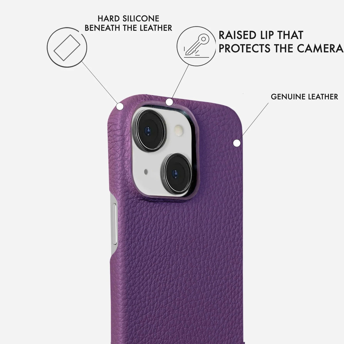 iPhone 13 Leather Case — Ashe