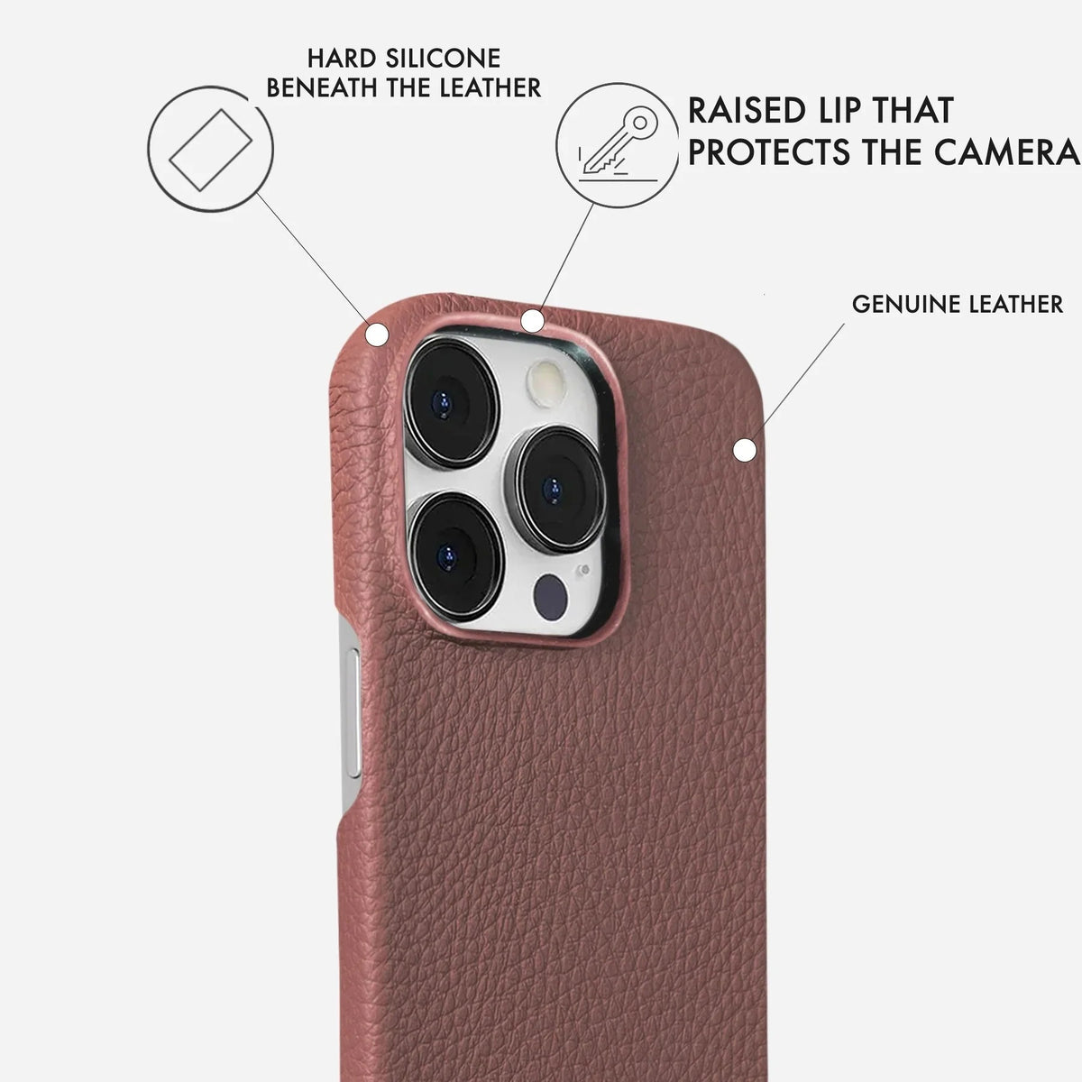 iPhone 15 Pro Max Leather Case — Ashe