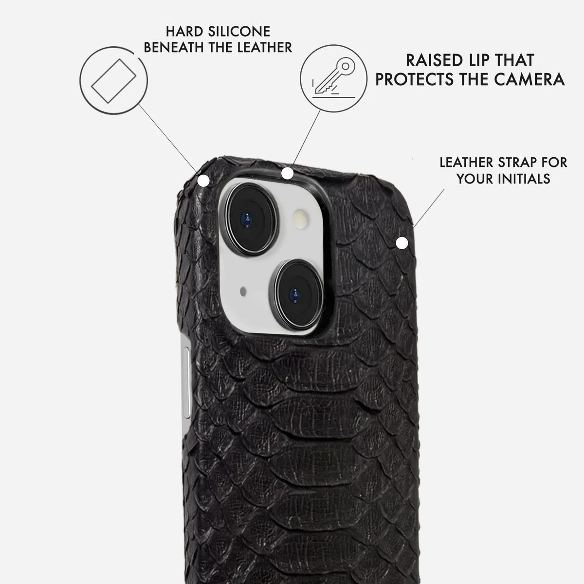 iPhone 15 Plus Leather Case — Piton