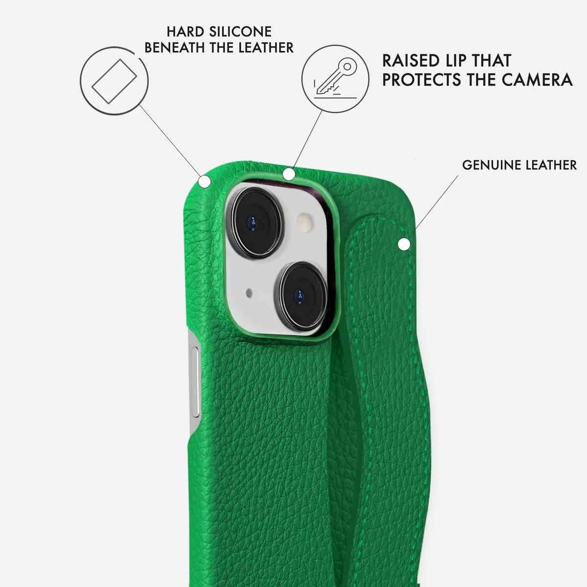 iPhone 15 Plus Leather Case — Ashe Handle