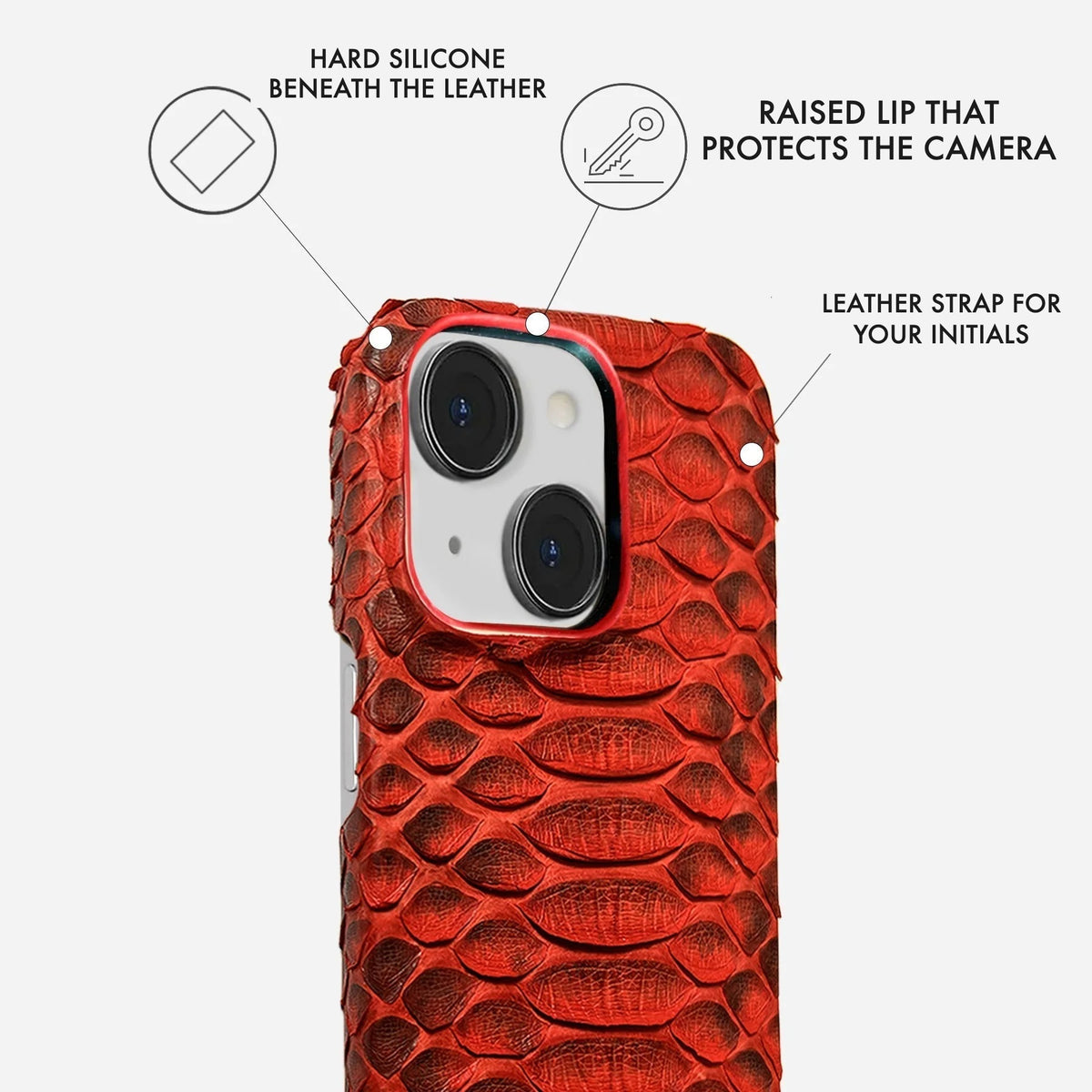 iPhone 15 Plus Leather Case — Piton