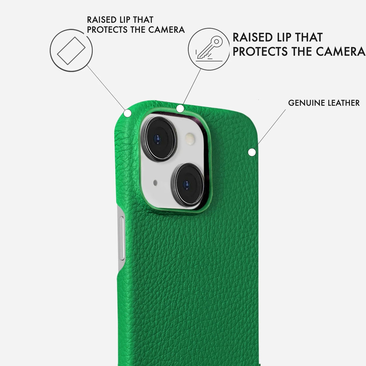 iPhone 15 Leather Case — Ashe