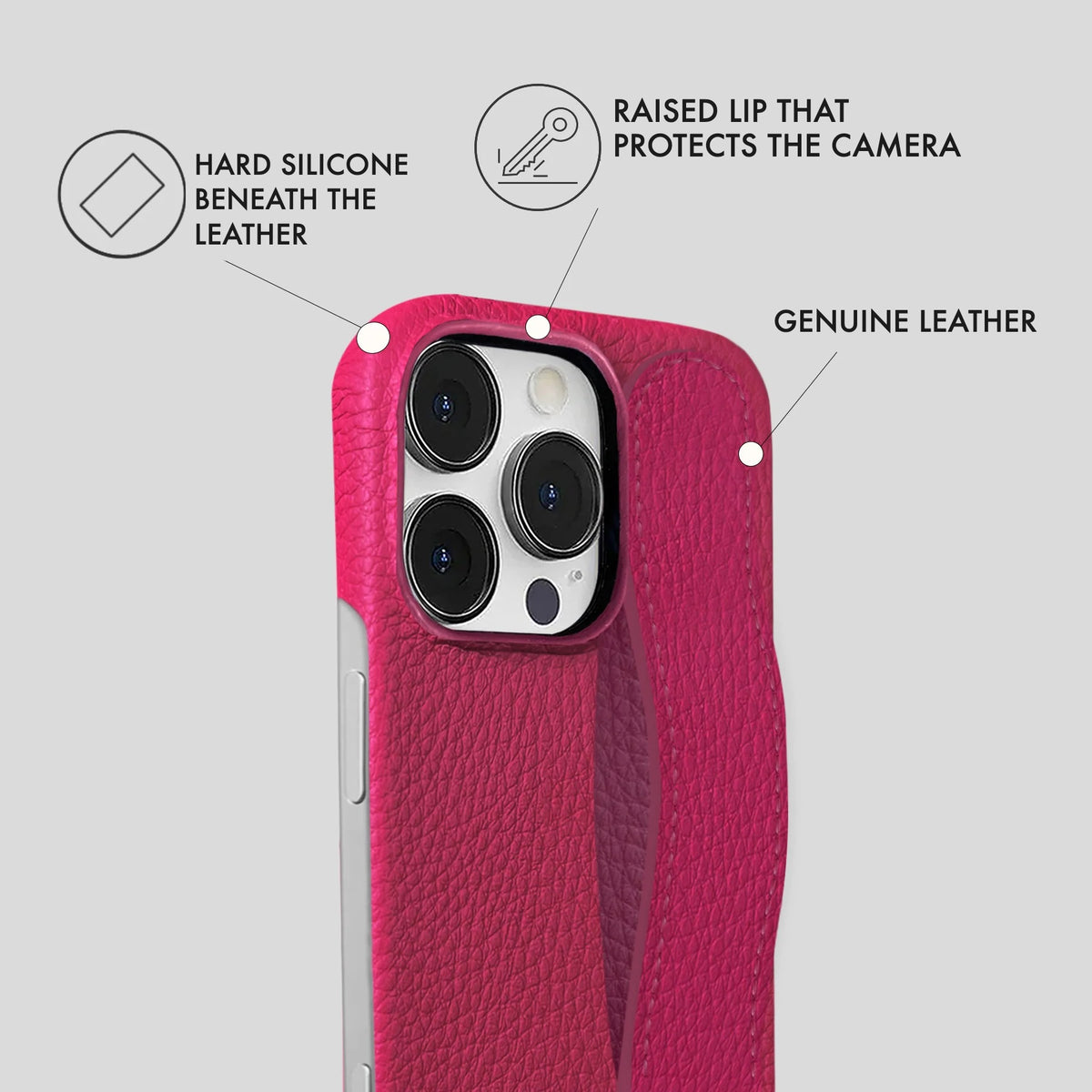 iPhone 16 Pro Leather Case — Ashe Handle