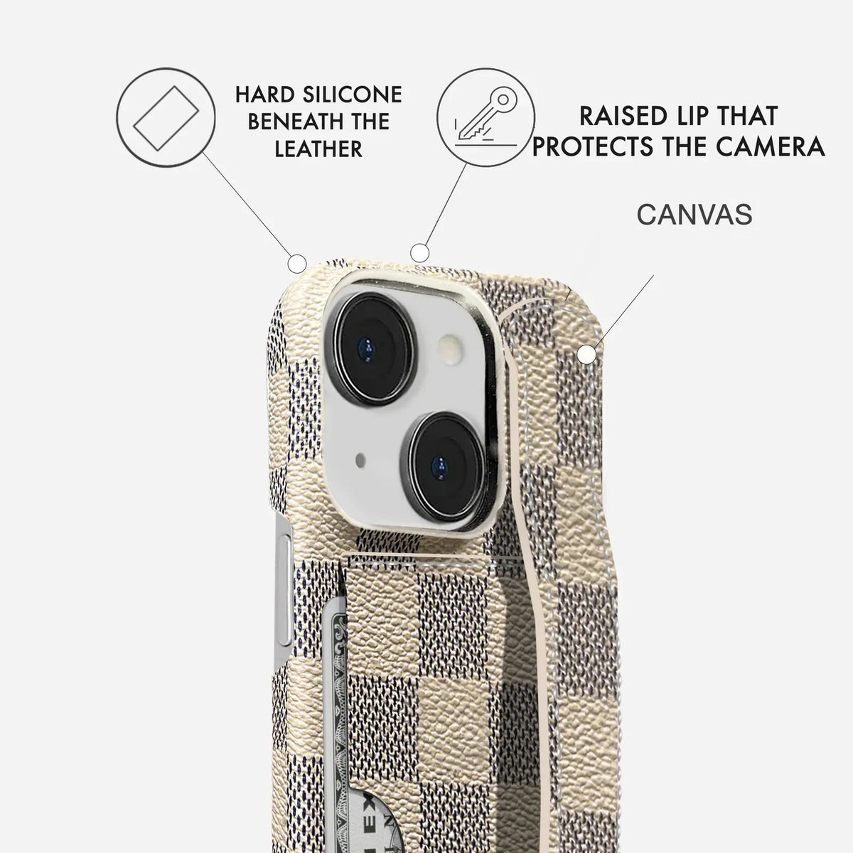 iPhone 15 Plus Case — Dama Handle Cardholder