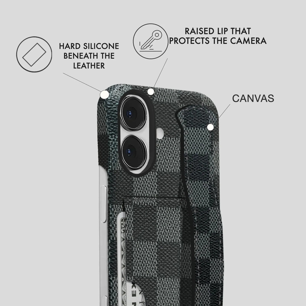 iPhone 16 Plus Case — Dama Handle Cardholder