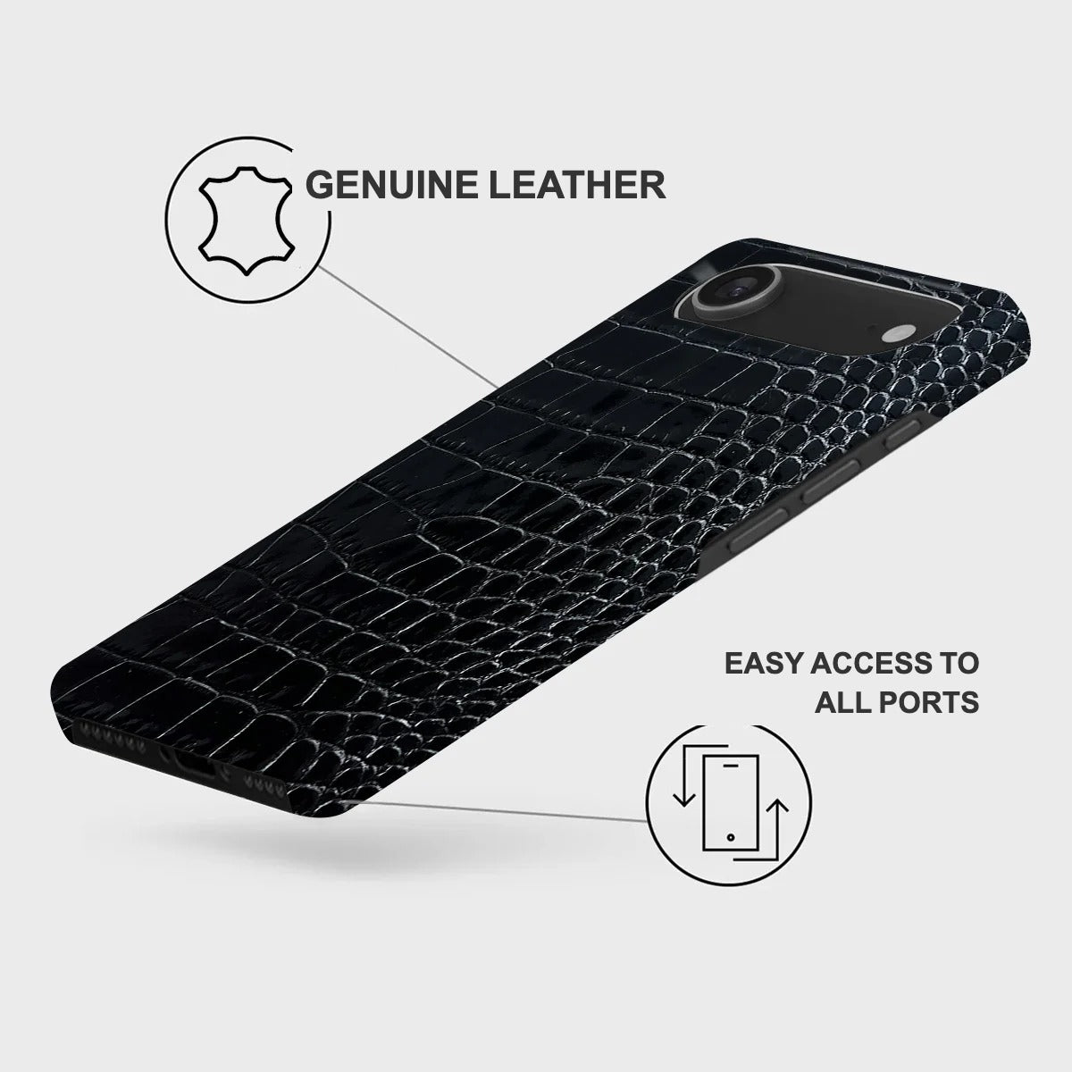 iPhone 17 Air Leather Case — Neo